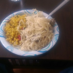 What I lack in plating skills I make up for with delicious food. Probably.